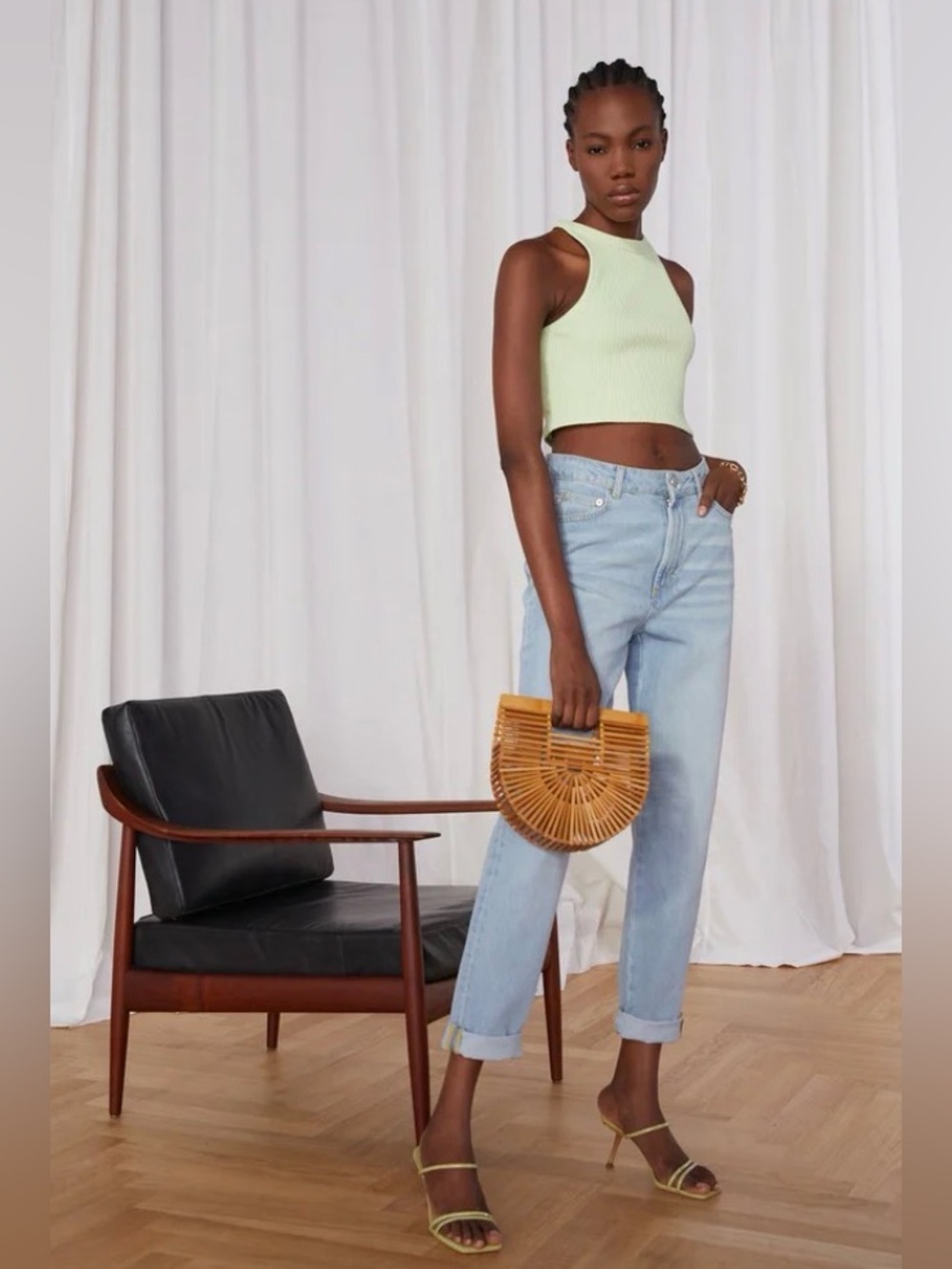 New Cult Gaia Ark Mini Bamboo Bag Natural